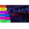Banda textila neon fluorescenta, adeziva, rola 25 m, 2.5 cm latime