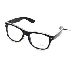 Ochelari party luminosi, fir El Wire cu 3 moduri de iluminare