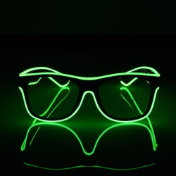 Ochelari party luminosi, fir El Wire cu 3 moduri de iluminare