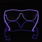 Ochelari party luminosi, fir El Wire cu 3 moduri de iluminare