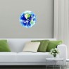 Sticker decorativ fosforescent luminos Terra pentru perete