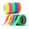 Banda textila neon fluorescenta, adeziva, rola 25 m, 2.5 cm latime