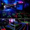 Banda textila neon fluorescenta, adeziva, rola 25 m, 2.5 cm latime