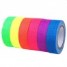 Banda textila neon fluorescenta, adeziva, rola 25 m, 2.5 cm latime