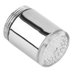 Cap de robinet cu LED RGB, termosensibil, cilindric, adaptor, 6.5 cm
