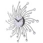 Ceas de perete cu cristale, mecanism Quartz, 50 cm, cifre arabe, otel Ceas de perete cu cristale, mecanism Quartz, 50 cm, cifre arabe, otel