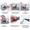 Pila electrica manichiura 10W, 6 capete, 14000 rotatii, 10 accesorii slefuire