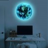 Sticker decorativ fosforescent luminos Terra pentru perete