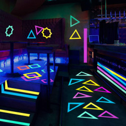 Banda textila neon fluorescenta, adeziva, rola 25 m, 2.5 cm latime