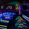 Banda textila neon fluorescenta, adeziva, rola 25 m, 2.5 cm latime