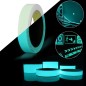 Banda fosforescenta autoadeziva glow turquoise, vinil, lungime 1 m