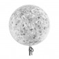 Balon confetti diametru 18 inch, latex transparent Balon confetti diametru 18 inch, latex transparent