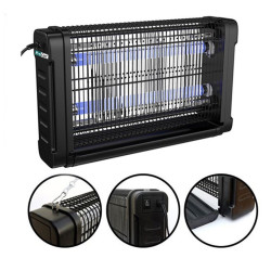 Aparat antiinsecte profesional UV King Kong, 2x20W, antitantari, raza 200 mp, grilaj metalic, ProCart®