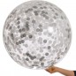 Balon confetti diametru 18 inch, latex transparent Balon confetti diametru 18 inch, latex transparent