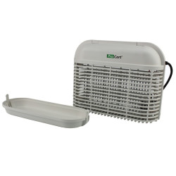Aparat antiinsecte profesional LEDuri UV, 8W, raza 100 mp, antitantari, grilaj metalic alb, ProCart®