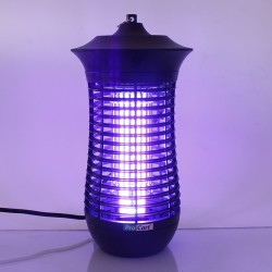 Lampa UV-A anti-insecte 18W, suprafata 160 mp, forma cilindrica, negru