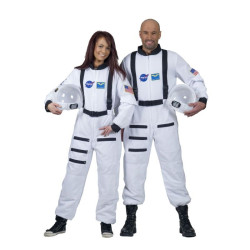 Costum Astronaut naveta spatiala, unisex, adulti, alb