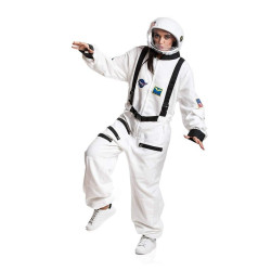 Costum Astronaut naveta spatiala, unisex, adulti, alb