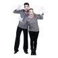 Camasa Mim unisex, adulti, bluza carnaval alb-negru Camasa Mim unisex, adulti, bluza carnaval alb-negru