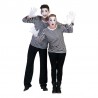 Camasa Mim unisex, adulti, bluza carnaval alb-negru