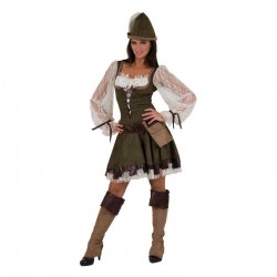 Costum complet dama Marian, adulti, poliester, carnaval, set 4 piese