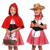 Costum carnaval fetite Lil' Red, 2 piese, poliester, 4-10 ani