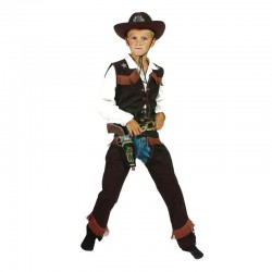 Costum petrecere Cowboy, 2 piese, baieti 4-14 ani, poliester