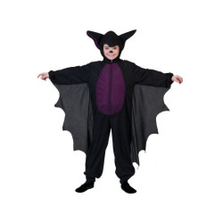 Costum liliac copii 2-8 ani, inchidere fermoar, negru-mov