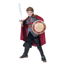 Costum Sir Rouge baieti 6-14 ani, pelerina, tunica, curea