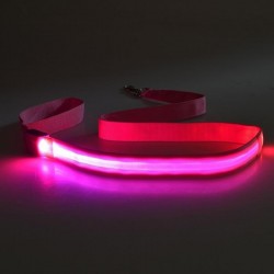 Lesa roz cu LED, lungime 116 cm