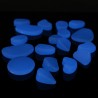 Pietricele fosforescente decorative glow albastre care lumineaza albastru
