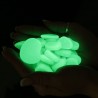 Pietricele fosforescente decorative glow verzi, marimi diferite