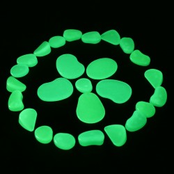 Pietricele fosforescente decorative  glow galbene