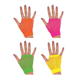 Manusi plasa scurte Neon Fluorescente