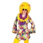 Rochie inflorata Hippie cu maneci lung, adulti, multicolora Rochie inflorata Hippie cu maneci lung, adulti, multicolora