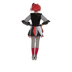 Tunica dama Jester Harlequin, costum clown dama, tinuta carnaval