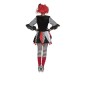 Tunica dama Jester Harlequin, costum clown dama, tinuta carnaval