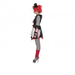Tunica dama Jester Harlequin, costum clown dama, tinuta carnaval
