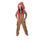Costum de indian barbati, camasa si pantaloni, poliester, maro Costum de indian barbati, camasa si pantaloni, poliester, maro