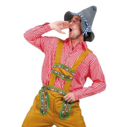 Camasa carouri, pentru carnaval, costumatie carnalval rosu alb