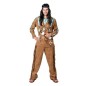 Costum de indian barbati, camasa si pantaloni, poliester, maro Costum de indian barbati, camasa si pantaloni, poliester, maro