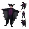 Costum liliac copii 2-8 ani, inchidere fermoar, negru-mov