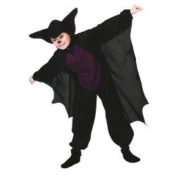 Costum liliac copii 2-8 ani, inchidere fermoar, negru-mov