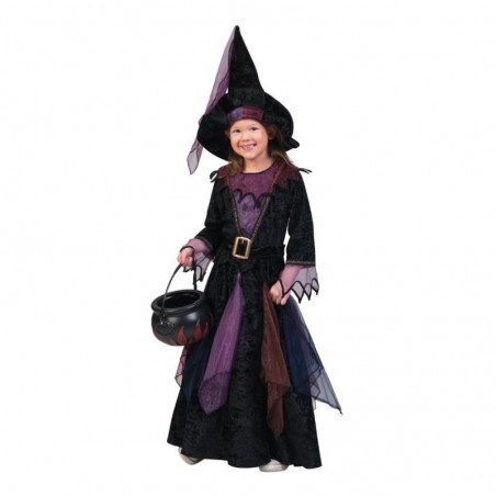 Costum vrajitoare din 3 piese, Halloween, fetite 4-14 ani