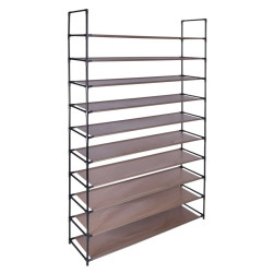 Suport pentru incaltaminte, 10 nivele, capacitate 50 perechi, cadru metal