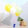 Greutate pentru baloane cu heliu, metal, invelita in folie multicolora