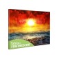 Tablou canvas fosforescent Apus rosu