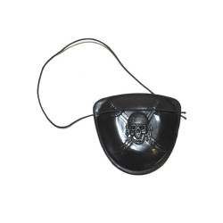 Acoperitoare ochi de pirat, elastic, 6 cm, negru