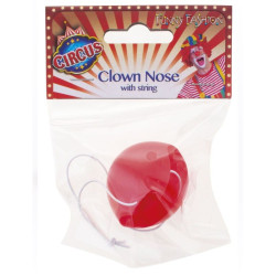 Nas Clown, dimensiuni 4x4 cm, prindere elastic, rosu
