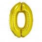 Balon folie gigant, forma cifra, inaltime 102 cm, auriu metalizat